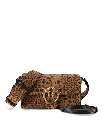 PINKO Slouchy Crossbody taška Kůže 22 cm PINKO Slouchy Crossbody taška Kůže 22 cm