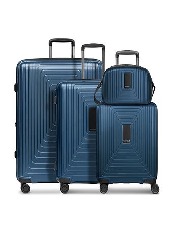 Redolz Essentials 14 4-hjulet kuffertsæt + beautycase 4 stk. med stretchfold Redolz Essentials 14 4-hjulet kuffertsæt + beautycase 4 stk. med stretchfold