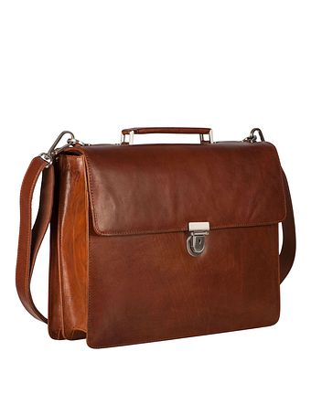Leonhard Heyden Kožená aktovka Cambridge s přihrádkou na notebook 40 cm Leonhard Heyden Kožená aktovka Cambridge s přihrádkou na notebook 40 cm
