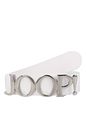 Joop! Opasek Kůže - white-silver Joop! Opasek Kůže
