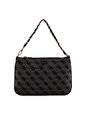 Guess Malá kabelka 25 cm - coal logo Guess Malá kabelka 25 cm