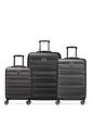 Delsey Paris Air Armour 4 hjul Kuffert 3-delt med strækfold - schwarz Delsey Paris Air Armour 4 hjul Kuffert 3-delt med strækfold