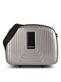 Redolz Essentials 14 Kosmetický kufřík 34 cm - coffee grey metallic Redolz Essentials 14 Kosmetický kufřík 34 cm
