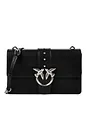 PINKO Love One Crossbody taška 27 cm - nero-old silver PINKO Love One Crossbody taška 27 cm