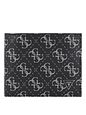 Guess Madrid Peněženka RFID ochrana Kůže 12 cm - dark black Guess Madrid Peněženka RFID ochrana Kůže 12 cm
