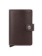 Secrid Miniwallet Originální pouzdro na kreditní karty peněženka RFID kůže 6,5 cm - chocolate Secrid Miniwallet Originální pouzdro na kreditní karty peněženka RFID kůže 6,5 cm