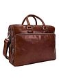 Leonhard Heyden Kožená aktovka Cambridge 40 cm - cognac Leonhard Heyden Kožená aktovka Cambridge 40 cm