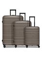 Redolz Essentials 11 4-hjulet Kuffertsæt 3-delt med ekspansion - taupe Redolz Essentials 11 4-hjulet Kuffertsæt 3-delt med ekspansion