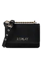 Replay Mini bag crossbody taška 18 cm - black gold Replay Mini bag crossbody taška 18 cm