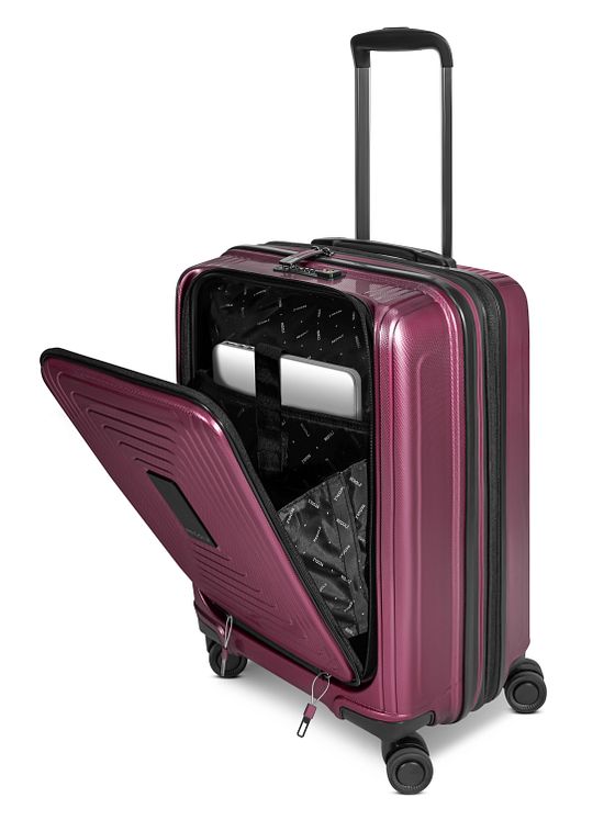 Redolz Essentials14 4-hjuls kuffertsæt Beautycase 4stk med udvidelsesfoldet laptoprum Redolz Essentials14 4-hjuls kuffertsæt Beautycase 4stk med udvidelsesfoldet laptoprum