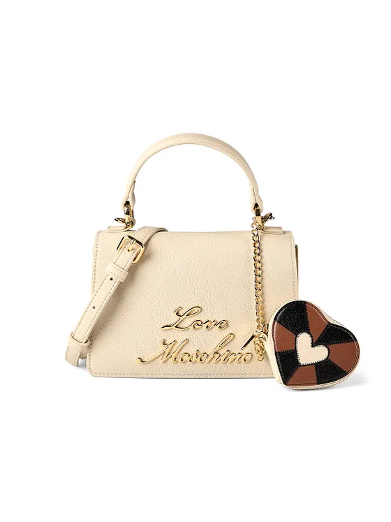 Love Moschino Heart Charm Kabelka Kůže 21 cm