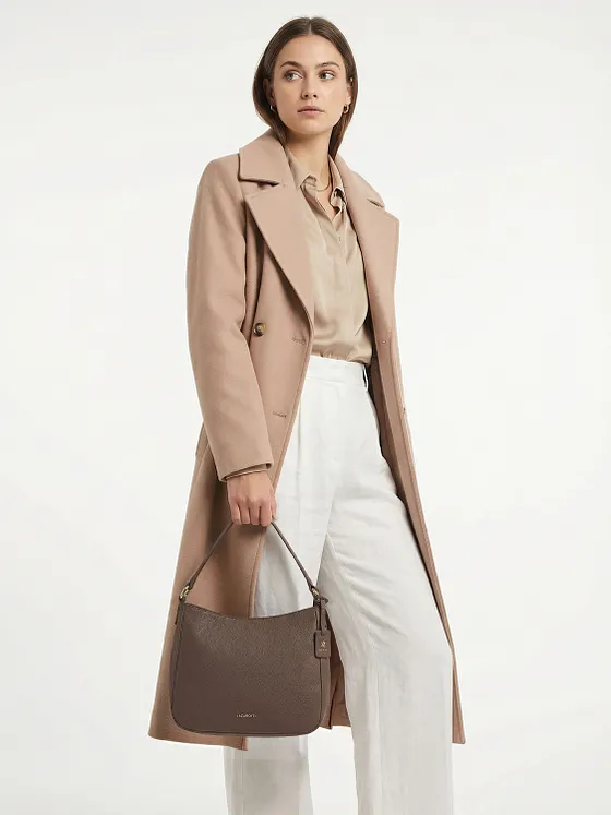 Lazarotti Kožená taška přes rameno Bologna Leather Hobo, 27 cm