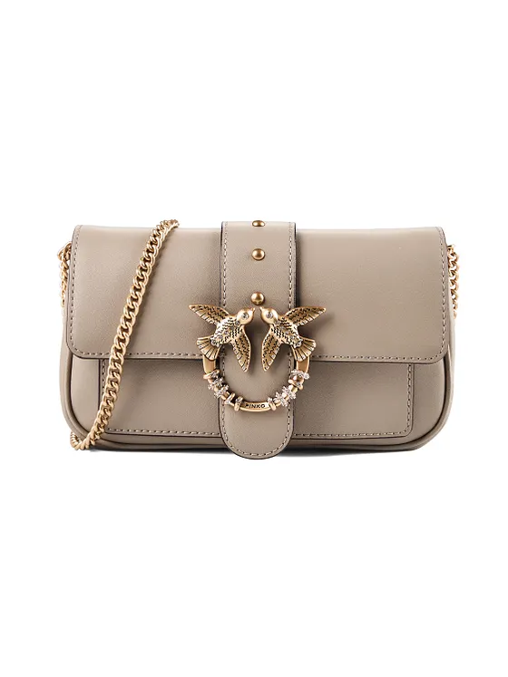 PINKO Love Pocket Crossbody taška Kůže 20 cm PINKO Love Pocket Crossbody taška Kůže 20 cm
