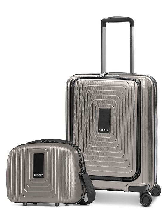 Redolz Essentials 14 kuffertsæt 2 stk. kabine-trolley med stretchfold + beautycase