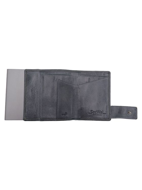 SecWal SecWal 1 pouzdro na kreditní karty peněženka RFID kůže 9 cm SecWal SecWal 1 pouzdro na kreditní karty peněženka RFID kůže 9 cm