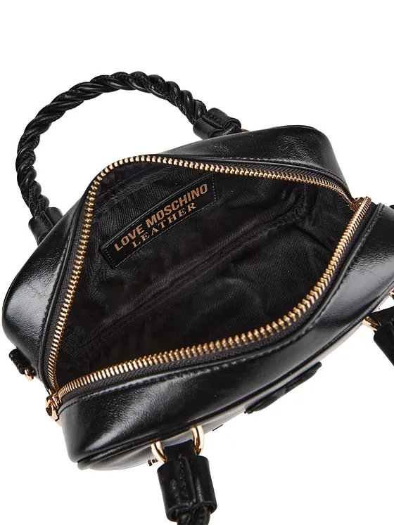 Love Moschino Nero Kabelka Kůže 21 cm Love Moschino Nero Kabelka Kůže 21 cm