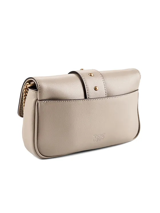 PINKO Love Pocket Crossbody taška Kůže 20 cm PINKO Love Pocket Crossbody taška Kůže 20 cm