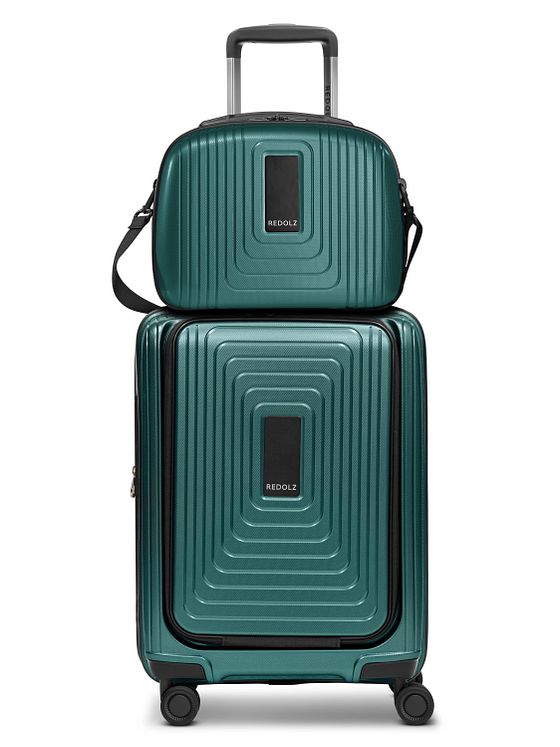 Redolz Essentials 14 kuffertsæt 2 stk. kabine-trolley med stretchfold + beautycase