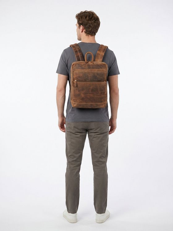 Greenburry Vintage Daypack Læder 42 cm Laptoprum