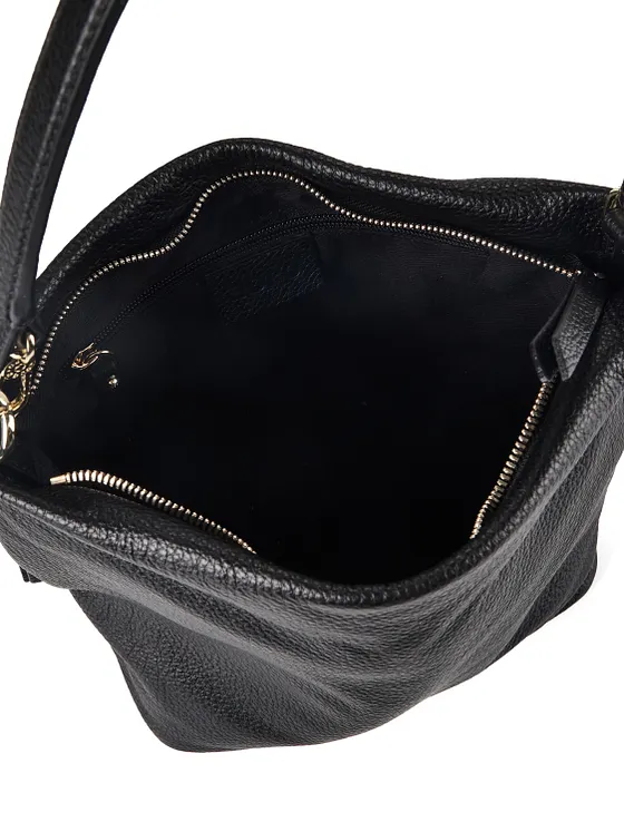 abro Ebony Taška přes rameno Kůže 30 cm abro Ebony Taška přes rameno Kůže 30 cm