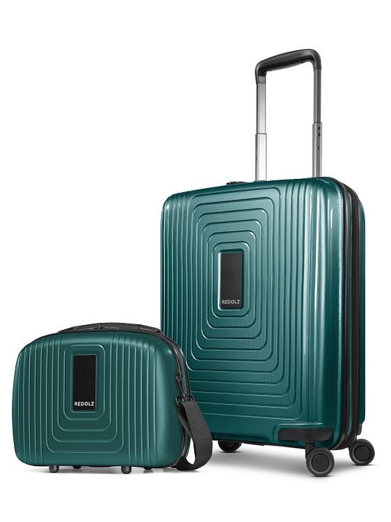 Redolz Essentials 14 kuffertsæt 2 stk. kabine trolley med stretch fold & beautycase Redolz Essentials 14 kuffertsæt 2 stk. kabine trolley med stretch fold & beautycase