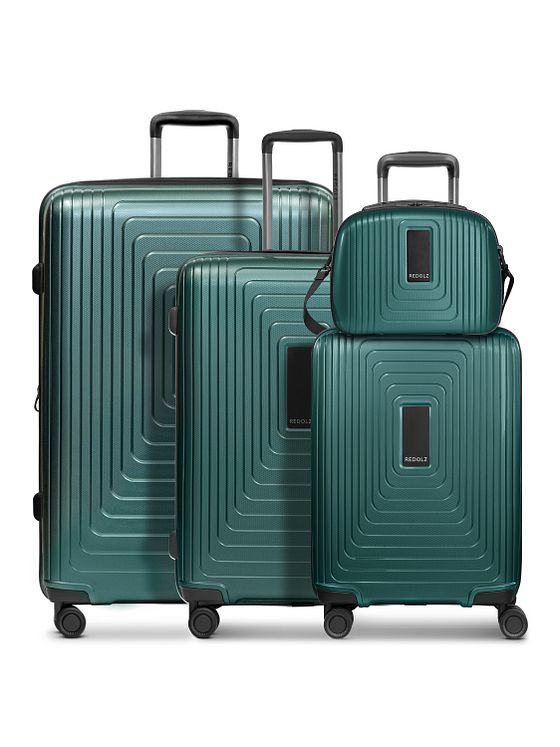 Redolz Essentials 14 4-hjulet kuffertsæt + beautycase 4 stk. med stretchfold