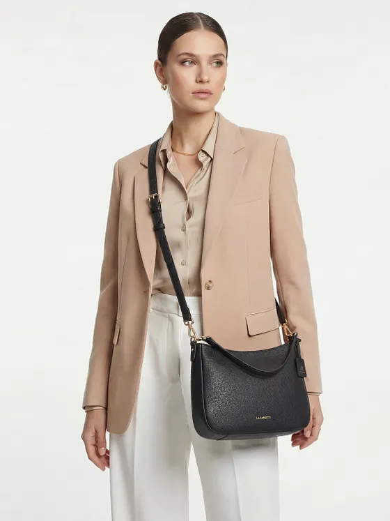 Lazarotti Kožená taška přes rameno Bologna Leather Hobo, 27 cm Lazarotti Kožená taška přes rameno Bologna Leather Hobo, 27 cm
