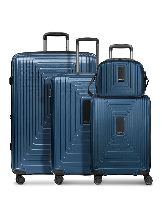 Redolz Essentials 14 4-hjulet kuffertsæt + beautycase 4 stk. med stretchfold