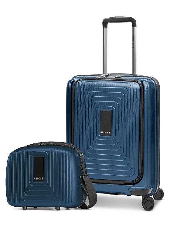 Redolz Essentials 14 kuffertsæt 2 stk. kabine-trolley med stretchfold + beautycase