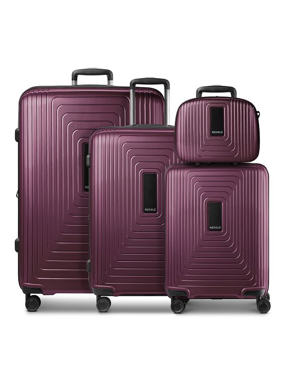 Redolz Essentials 14 sada kufrů na 4 kolečkách + kosmetický kufřík 4 ks se strečovým skládáním Redolz Essentials 14 sada kufrů na 4 kolečkách + kosmetický kufřík 4 ks se strečovým skládáním