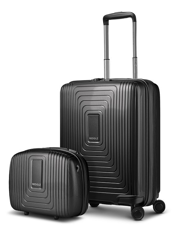 Redolz Essentials 14 sada kufrů 2 ks kabinový vozík se strečovým skládáním a kosmetickým kufříkem Redolz Essentials 14 sada kufrů 2 ks kabinový vozík se strečovým skládáním a kosmetickým kufříkem