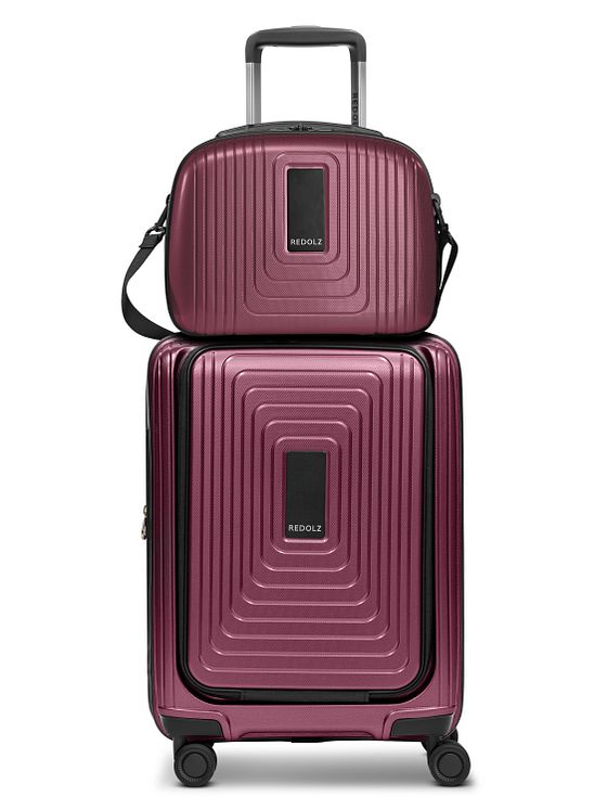 Redolz Essentials 14 kuffertsæt 2 stk. kabine-trolley med stretchfold + beautycase