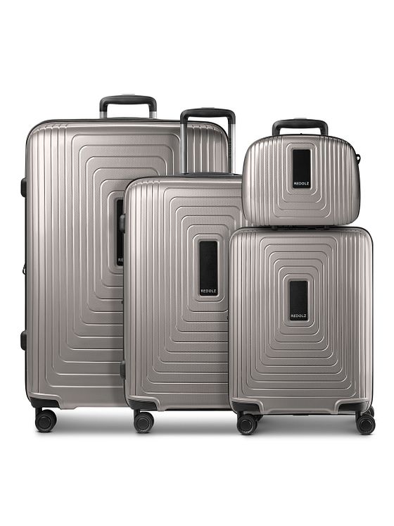 Redolz Essentials 14 sada kufrů na 4 kolečkách + kosmetický kufřík 4 ks se strečovým skládáním Redolz Essentials 14 sada kufrů na 4 kolečkách + kosmetický kufřík 4 ks se strečovým skládáním