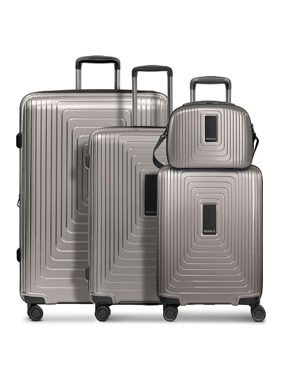 Redolz Essentials 14 4-hjulet kuffertsæt + beautycase 4 stk. med stretchfold