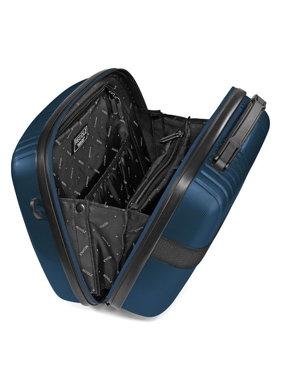 Redolz Essentials14 4-hjuls kuffertsæt Beautycase 4stk med udvidelsesfoldet laptoprum Redolz Essentials14 4-hjuls kuffertsæt Beautycase 4stk med udvidelsesfoldet laptoprum