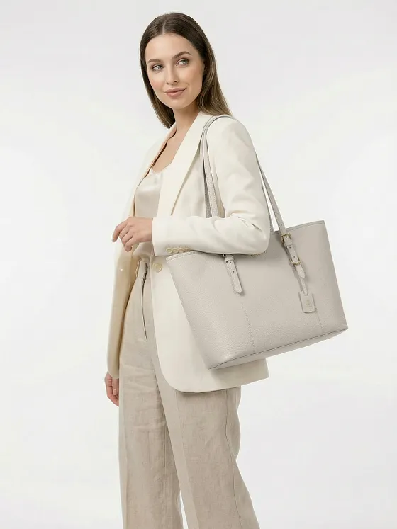 Lazarotti Kožená Tote taška Bologna XL, kůže, 35 cm Lazarotti Kožená Tote taška Bologna XL, kůže, 35 cm