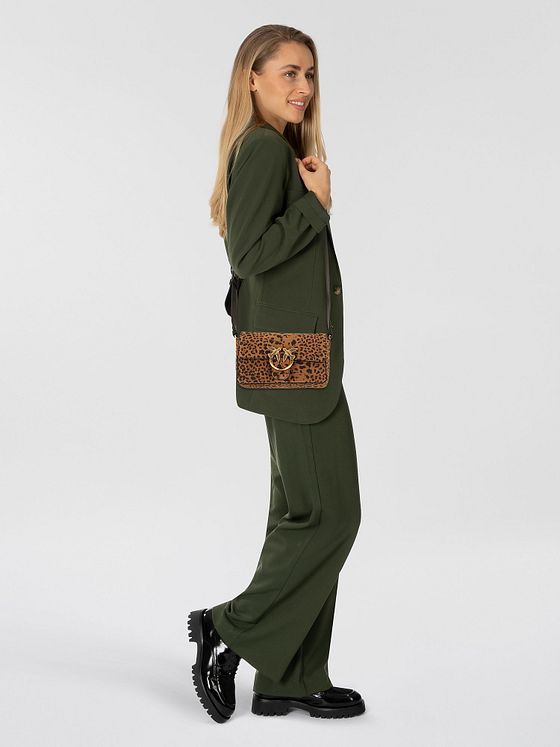 PINKO Slouchy Crossbody taška Kůže 22 cm PINKO Slouchy Crossbody taška Kůže 22 cm