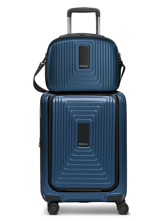 Redolz Essentials 14 kuffertsæt 2 stk. kabine-trolley med stretchfold + beautycase
