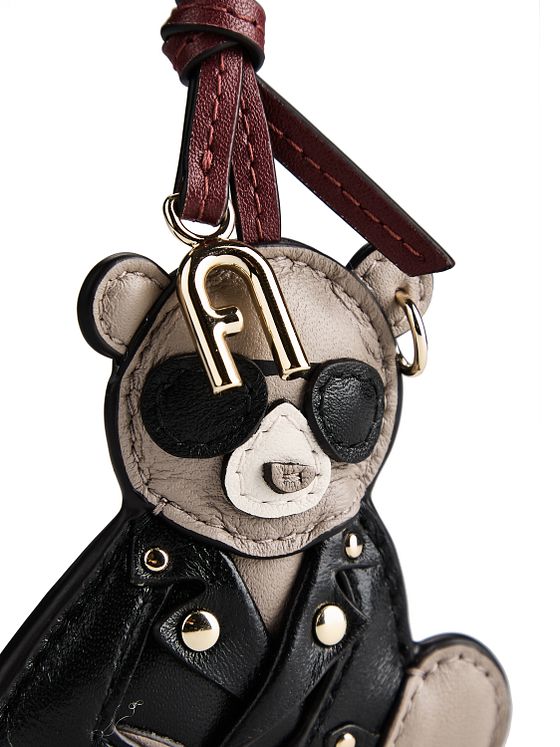 Furla Kožený přívěsek na tašku Rider, 7,5 cm Furla Kožený přívěsek na tašku Rider, 7,5 cm