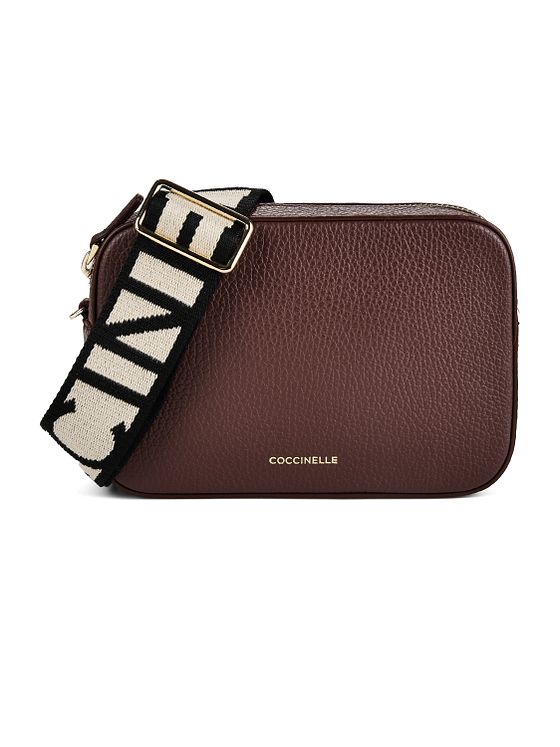 Coccinelle Kožená taška přes rameno Tebe 18 cm Coccinelle Kožená taška přes rameno Tebe 18 cm