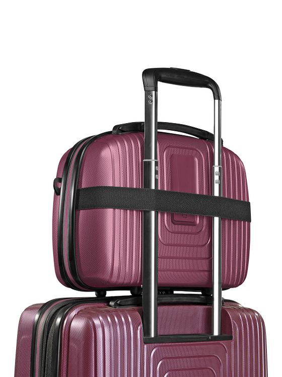 Redolz Essentials 14 kuffertsæt 2 stk. kabine-trolley med stretchfold + beautycase