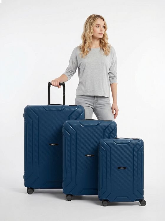 Redolz Essentials 15 Sada kufrů na 4 kolečkách, 3-dílná, s tříbodovým zapínáním Redolz Essentials 15 Sada kufrů na 4 kolečkách, 3-dílná, s tříbodovým zapínáním