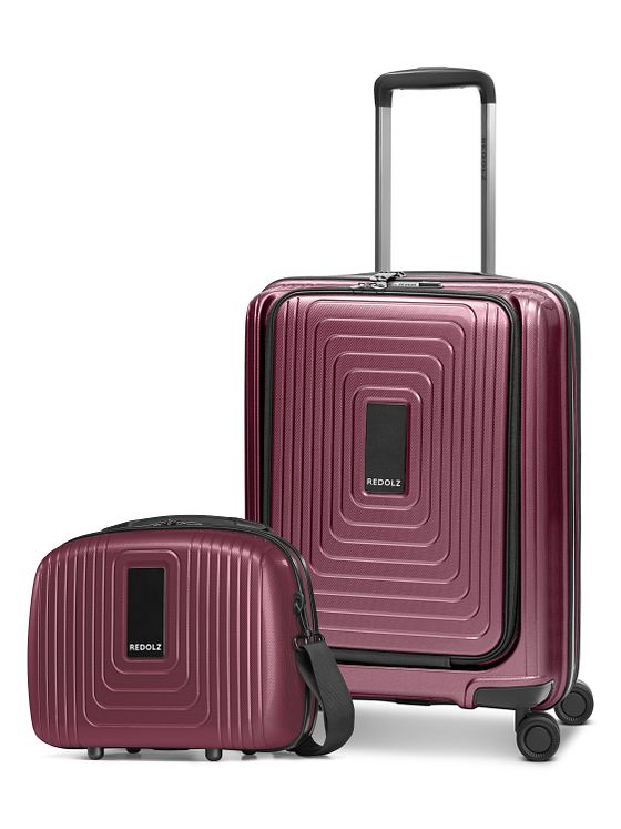 Redolz Essentials 14 kuffertsæt 2 stk. kabine-trolley med stretchfold + beautycase