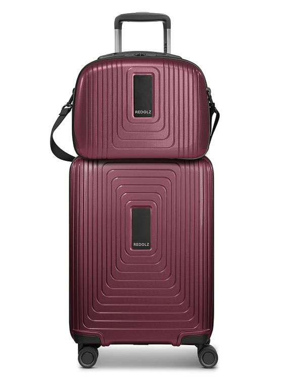 Redolz Essentials 14 kuffertsæt 2 stk. kabine trolley med stretch fold & beautycase Redolz Essentials 14 kuffertsæt 2 stk. kabine trolley med stretch fold & beautycase