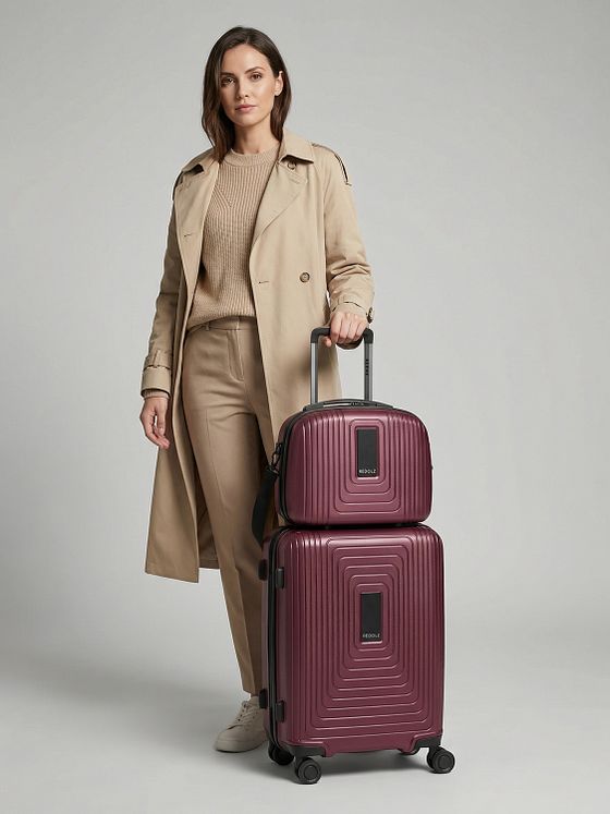 Redolz Essentials 14 kuffertsæt 2 stk. kabine trolley med stretch fold & beautycase Redolz Essentials 14 kuffertsæt 2 stk. kabine trolley med stretch fold & beautycase