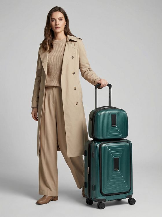 Redolz Essentials 14 kuffertsæt 2 stk. kabine-trolley med stretchfold + beautycase