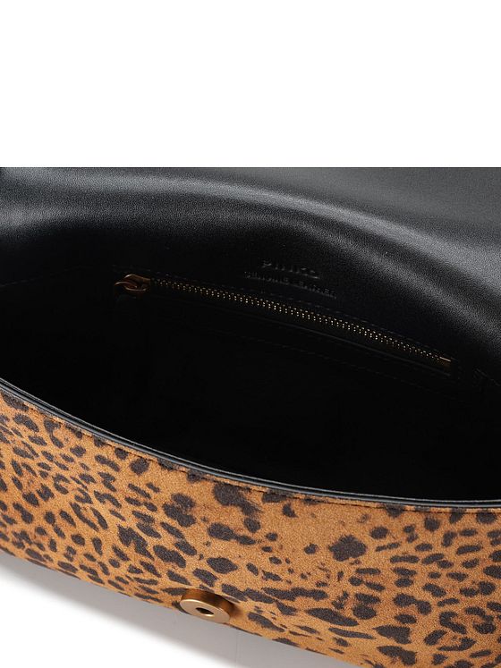 PINKO Slouchy Crossbody taška Kůže 22 cm PINKO Slouchy Crossbody taška Kůže 22 cm