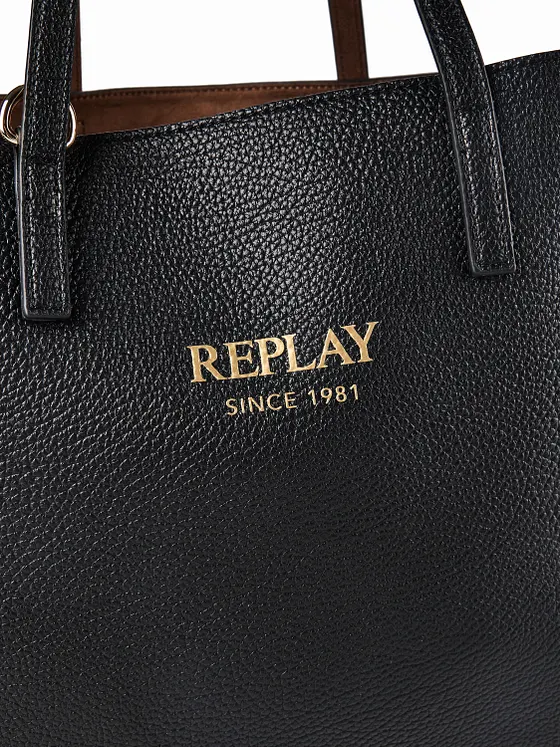 Replay Tote taška Kůže 36 cm Replay Tote taška Kůže 36 cm