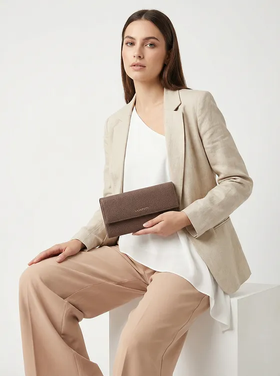 Lazarotti Bologna Leather Peněženka Kůže 19 cm Lazarotti Bologna Leather Peněženka Kůže 19 cm