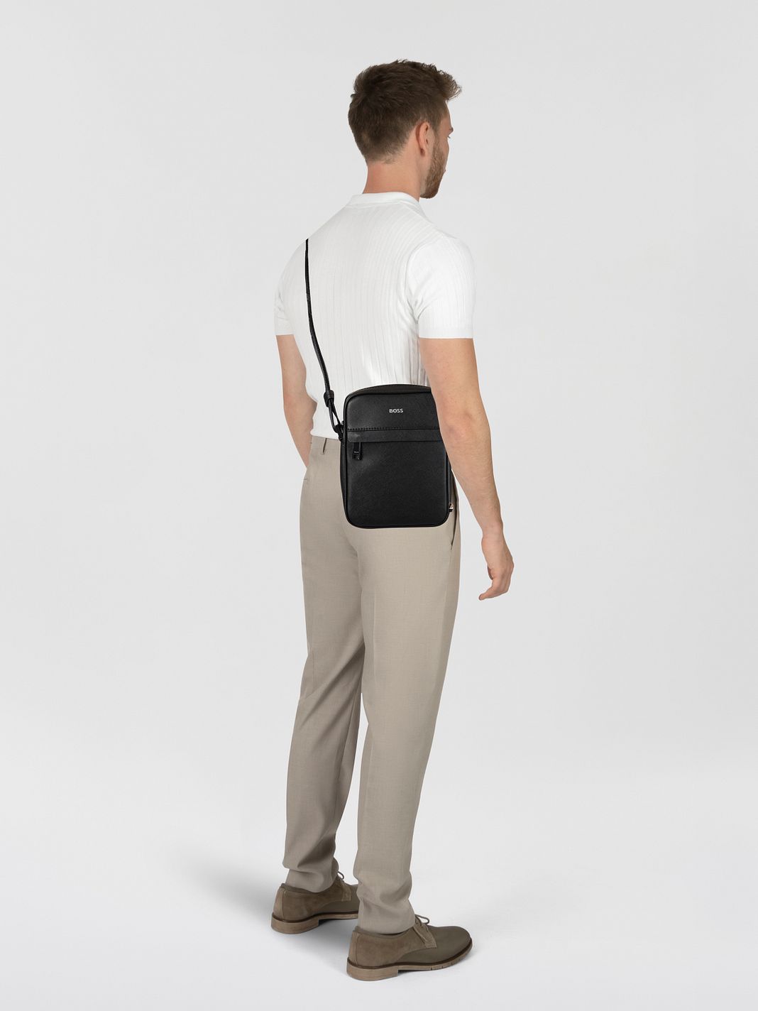 Boss Zair Crossbody taška Kůže 21 cm Boss Zair Crossbody taška Kůže 21 cm